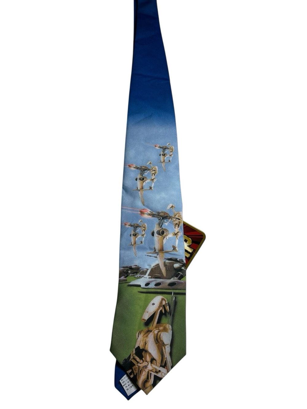 Vintage Ralph Marlin Star Wars Battle Droids Lucas Films Necktie tie New NWT